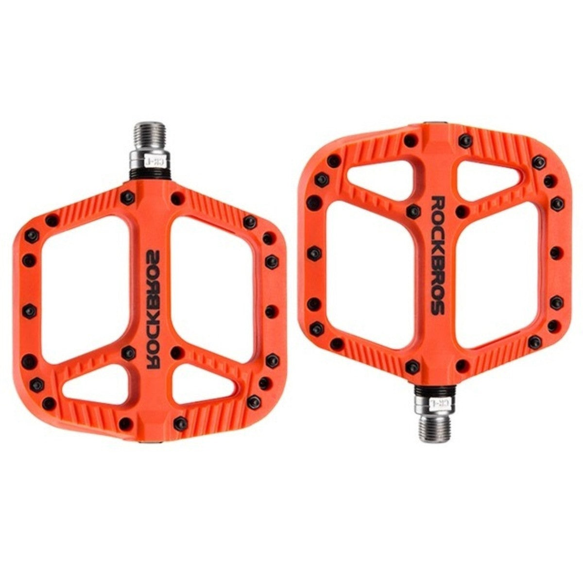 Pedales ROCKBROS MTB 2018-12AOR – Plataforma Ancha de Nylon Compuesto