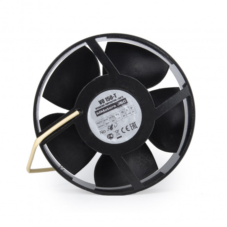 Ventilador Extractor Axial de Alta Temperatura 150° C para Conductos de 150 mm