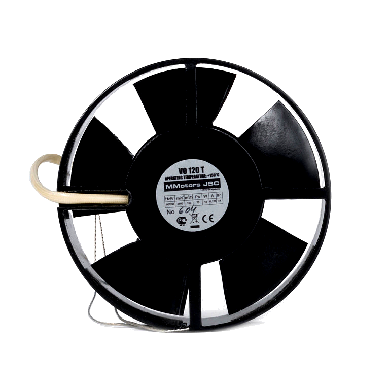 Ventilador Extractor Axial de Alta Temperatura 150° C para Conductos de 120 mm
