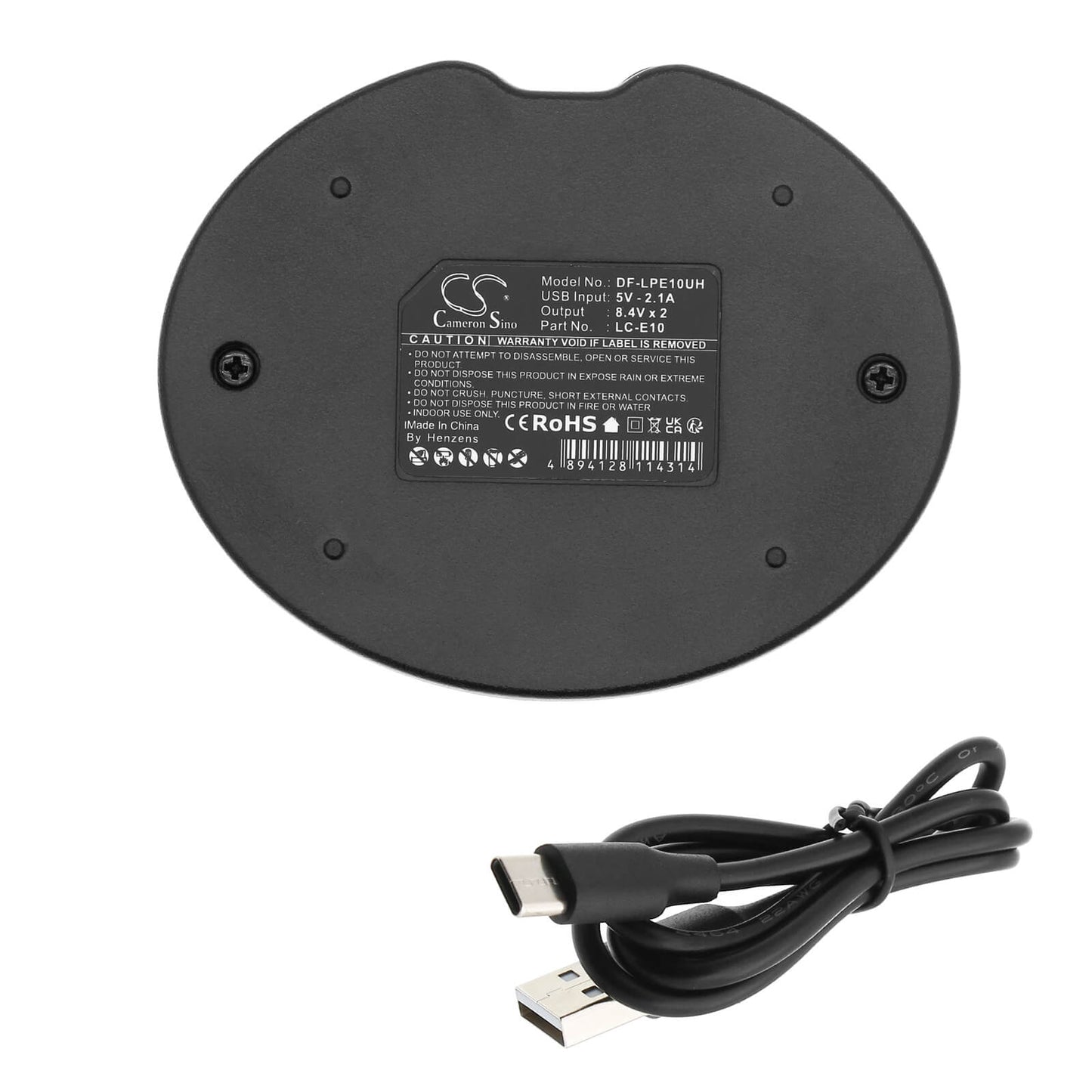 Pack 2 Baterías 1100mAh + Cargador Doble para Canon LP-E10 – Compatible CS-CB011