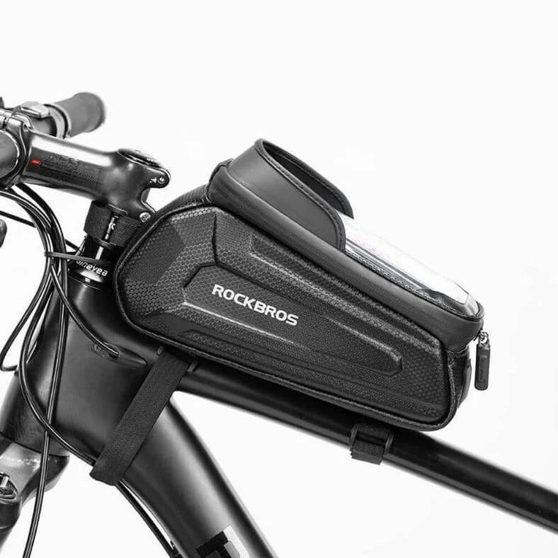 Rockbros B68 Bolsa Cuadro 1.7 L Waterproof con Pantalla Táctil 6.8″ y Visera Solar