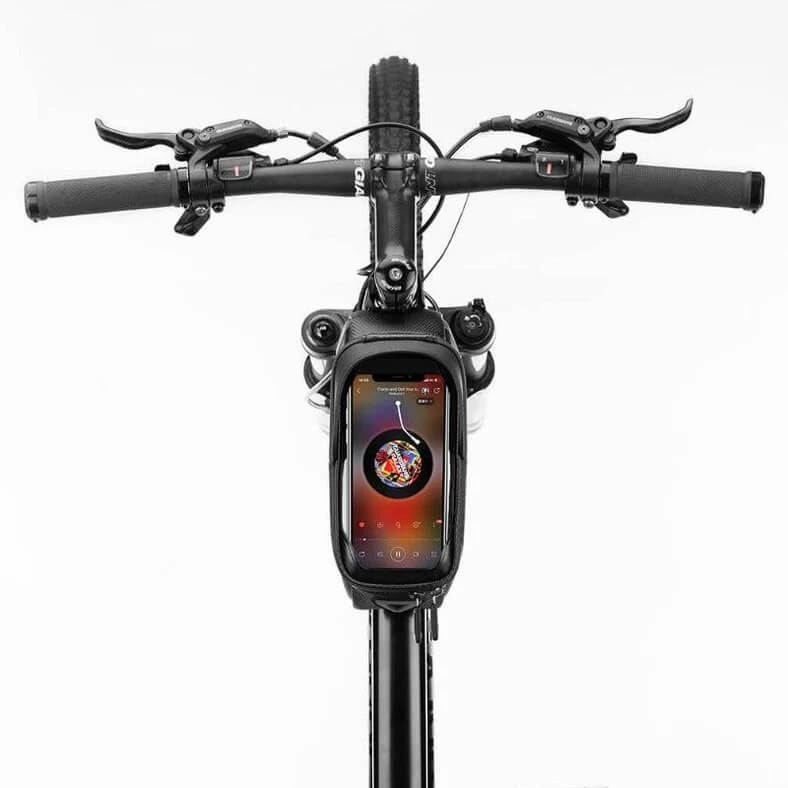 Rockbros B68 Bolsa Cuadro 1.7 L Waterproof con Pantalla Táctil 6.8″ y Visera Solar