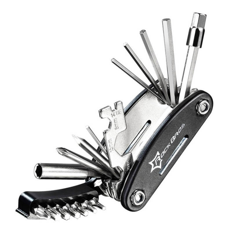 Rockbros GJ8002 Multiherramienta Bicicleta 16 en 1 – Compacta y Resistente