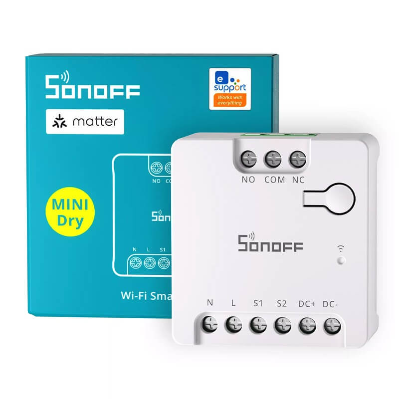 Interruptor Inteligente Sonoff MINI D – Relé WiFi de Contacto Seco con Compatibilidad Matter