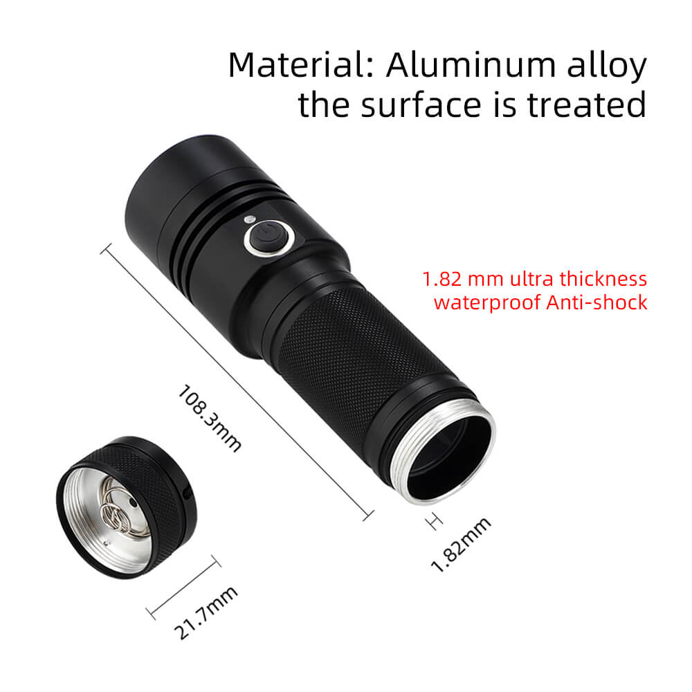 Soshine TC17 – Linterna LED recargable 1100LM con 4 modos y USB