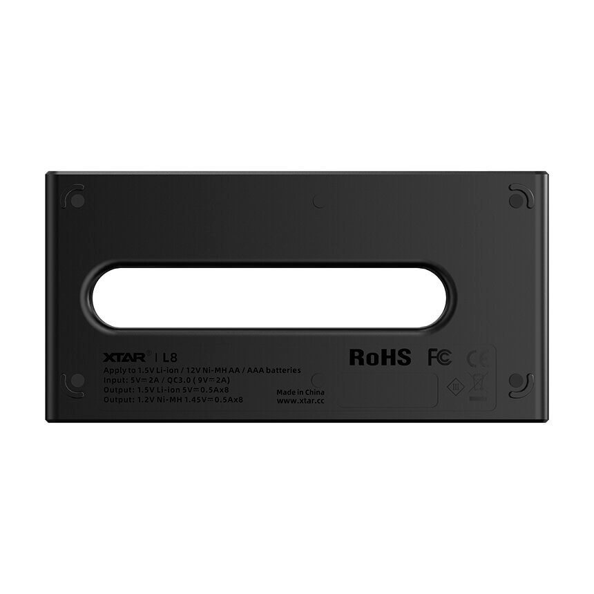 Cargador inteligente XTAR L8 – 8 ranuras AA/AAA para pilas Li-Ion 1,5 V y Ni-MH 1,2 V