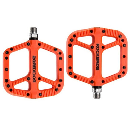 Pedales ROCKBROS MTB 2018-12AOR – Plataforma Ancha de Nylon Compuesto