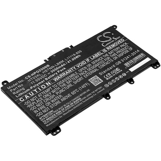 Batería HP HT03XL 3550 mAh Compatible – para HP Pavilion 14, 15, 17, 240 G8, 250 G8, 255 G7 y más – Cameron Sino CS-HPG250NB