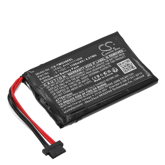 Batería 1100 mAh Compatible con TomTom GO 5000/5100/5200/6000/6100/6200 – CS‑TMG500SL Li‑Ion Recargable