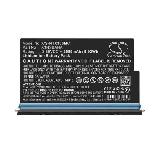 Batería Insta360 One X5 2550mAh CameronSino CS-NTX366MC | Repuesto Compatible de Alta Capacidad