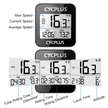 CYCPLUS G1 – Mini ciclocomputador GPS para bicicleta, IPX6, batería 55h