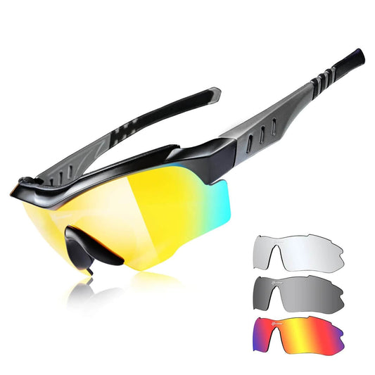 Gafas de Ciclismo Rockbros 10037 Polarizadas con Lentes Intercambiables y Protección UV400