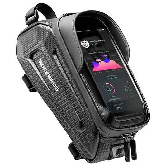 Rockbros B68 Bolsa Cuadro 1.7 L Waterproof con Pantalla Táctil 6.8″ y Visera Solar