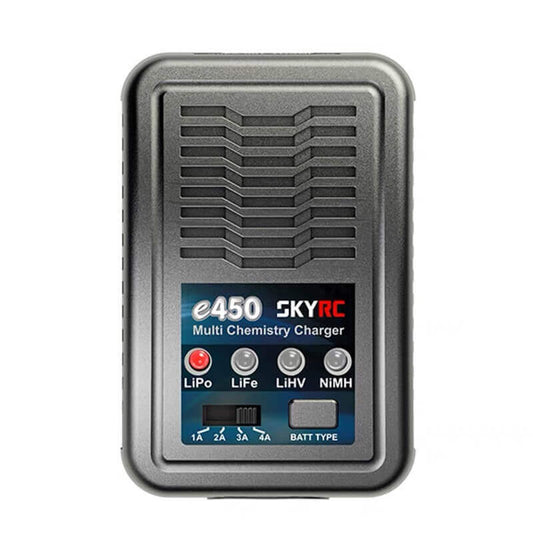 Cargador SkyRC e450 50W para Baterías LiPo, LiFe, LiHV y NiMH Compatible 2S-4S y 6-8S