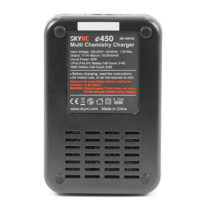 Cargador SkyRC e450 50W para Baterías LiPo, LiFe, LiHV y NiMH Compatible 2S-4S y 6-8S