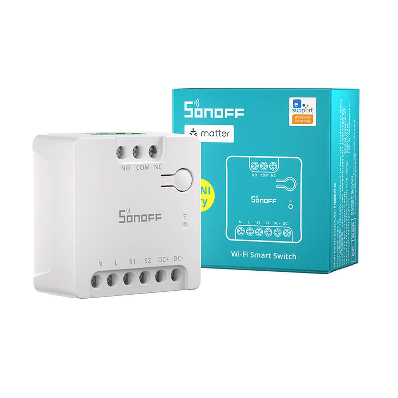 Interruptor Inteligente Sonoff MINI D – Relé WiFi de Contacto Seco con Compatibilidad Matter