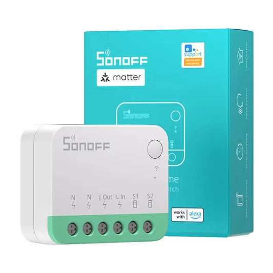 Interruptor Inteligente WiFi Sonoff MINI Extreme (MINIR4M) 2.4GHz Compatible con Matter – Control por Voz, App y Automatización Hogar