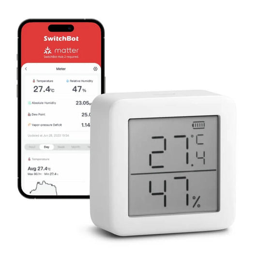 SwitchBot Meter – Termómetro e Higrómetro Inteligente con Monitorización Precisa