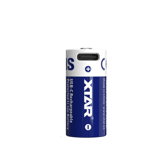XTAR 16340 900mAh USB-C – Batería recargable Li-Ion protegida para CR123A