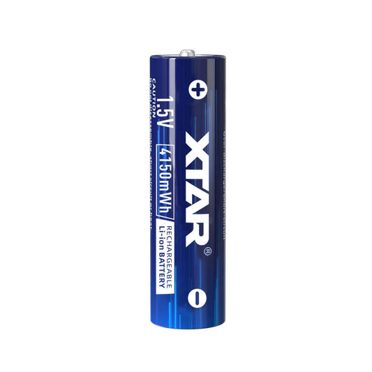 XTAR AA 1.5V 4150 mWh (≈2500 mAh) – Batería recargable Li-Ion con LED inteligente