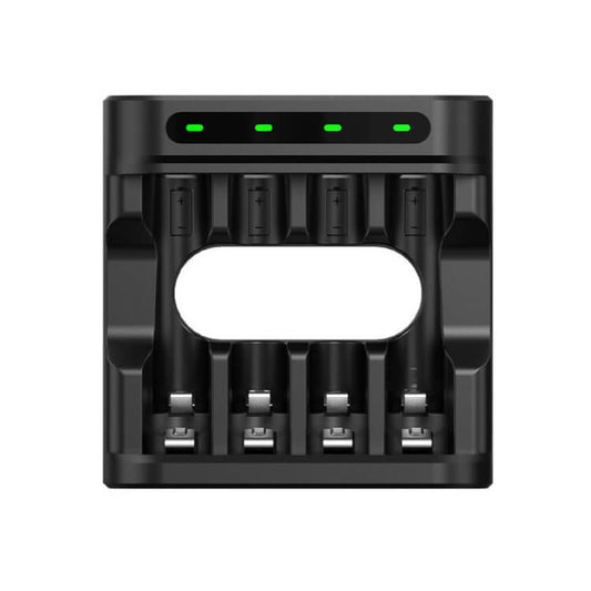 Cargador inteligente Xtar L4 – 4 ranuras AA/AAA Li-ion 1.5V y Ni-MH 1.2V con USB-C
