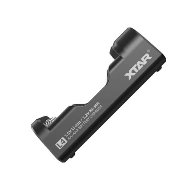 Cargador inteligente Xtar L4 – 4 ranuras AA/AAA Li-ion 1.5V y Ni-MH 1.2V con USB-C
